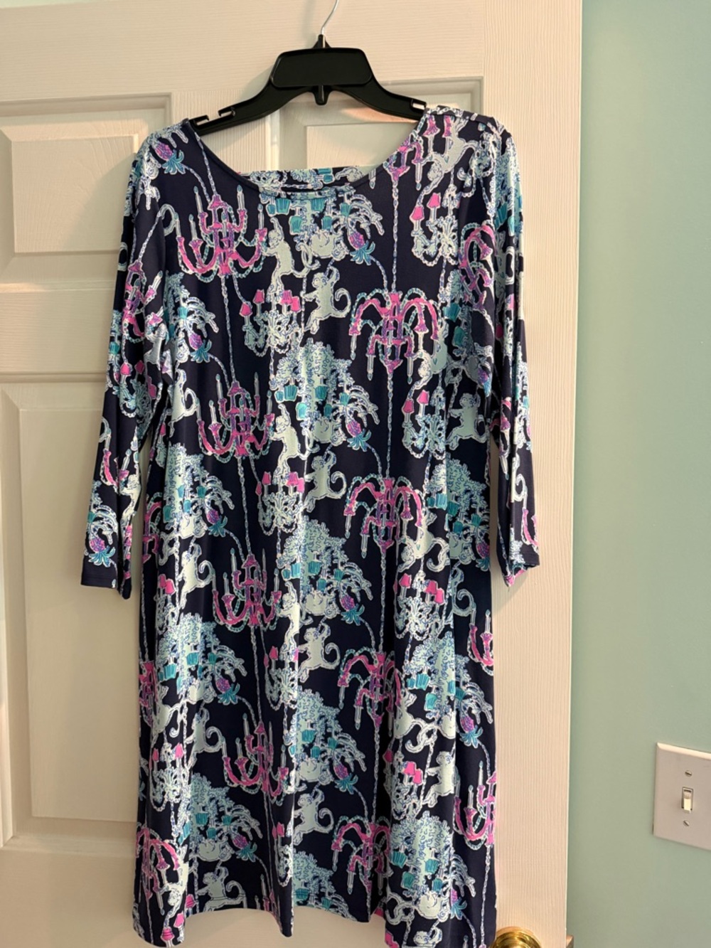 Lilly Pulitzer Navy Pink Ophelia Dress